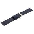 22 mm Blue Genuine Leather Strap for Men - image number 3