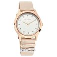Titan Charming Love White Dial Analog Leather Strap watch for Women