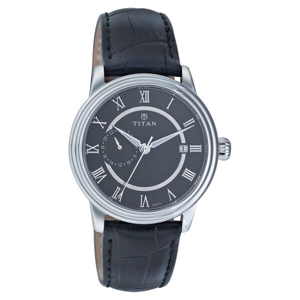 Titan Quartz Multifunction Black Dial Watch for Men - image number 0