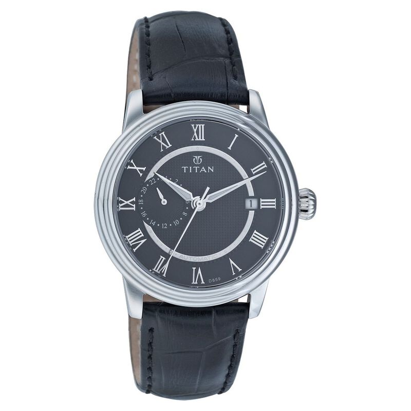 Titan Quartz Multifunction Black Dial Watch for Men