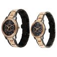 Titan Royal Bandhan Quartz Analog with Day and Date Black Dial Two Toned Strap Watch For Couple - image number 2