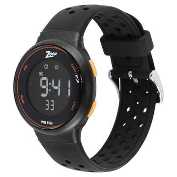 Zoop Digital Watch with Black Dial & Black Strap for Girls Kids, from House of Titan
