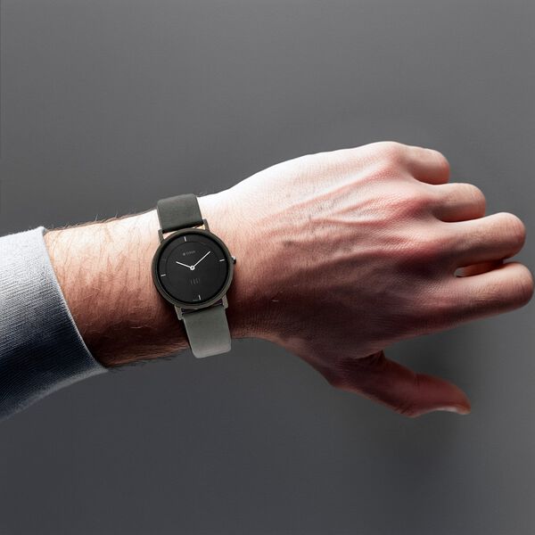 Titan Edge Black Dial Quartz Leather Strap Watch for Men - image number 3