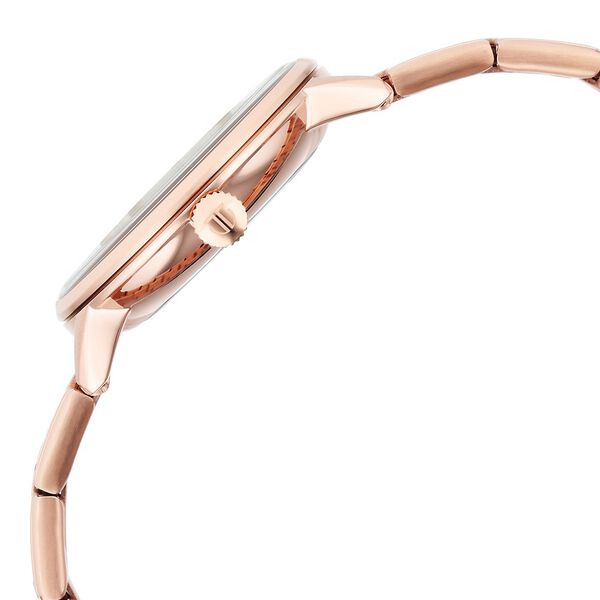 Titan TGIF Quartz Analog Brown Dial Rose Gold Stainless Steel Strap Watch for Women - image number 3