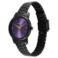 Titan Karishma Quartz Analog Purple Dial Black Stainless Steel Strap Watch For Women - image number 2