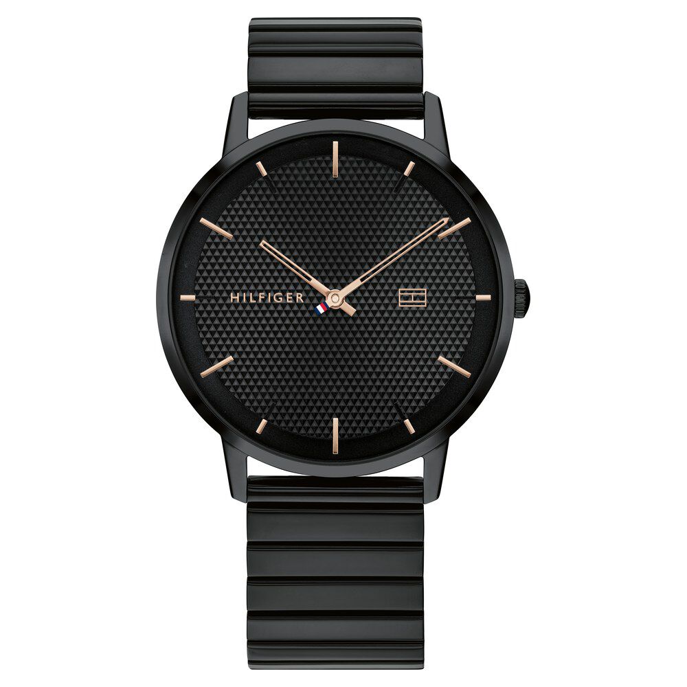 Tommy hilfiger black mesh watch 2025