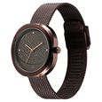 Fastrack Gelato brown multifunction metal strap watch with Chocolate dial for Girls - image number 4