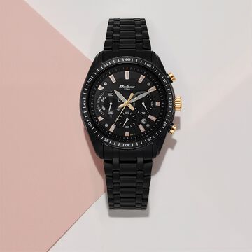 Octane Black Dial Chronograph Watch for Men