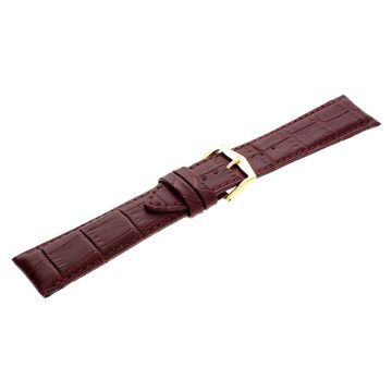 22 mm Burgundy Genuine Leather Straps for Men
