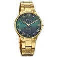 Titan Edge Gleam Quartz Analog Green Dial Golden Stainless Steel Strap Watch For Women - image number 1