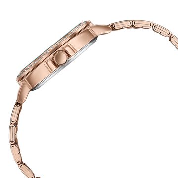 Sonata Festive Quartz Multifunction Rose Gold Dial Rose Gold Metal Strap Watch For Women