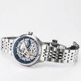 Roamer Competence Skeleton IV Quartz Analog Blue Dial Silver Stainless Steel Strap Watch For Men - image number 0