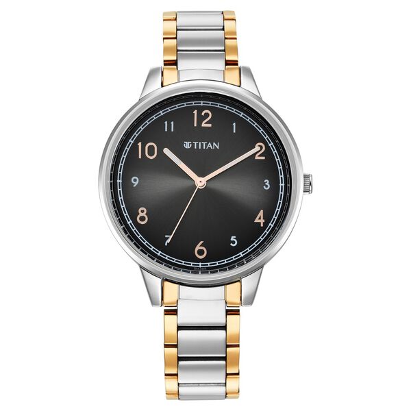 Titan Trendsetters Anthracite Dial Women Watch With Stainless Steel Strap - image number 1