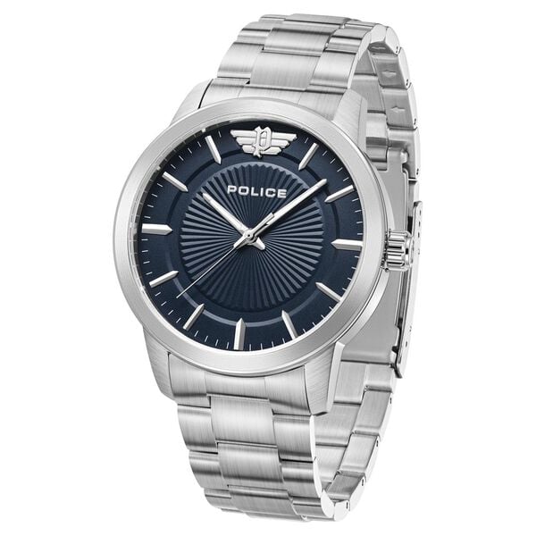 Police Quartz Analog Blue Dial Stainless Steel Strap Watch for Men - image number 1