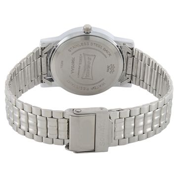 Sonata Quartz Analog White Dial Stainless Steel Strap Watch for Men