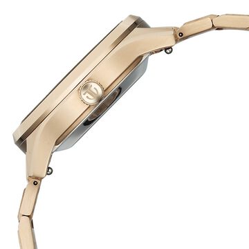 Titan Astral Concealed Automatic Analog with Silver White Dial Carnation Gold Stainless Steel Strap Watch for Men
