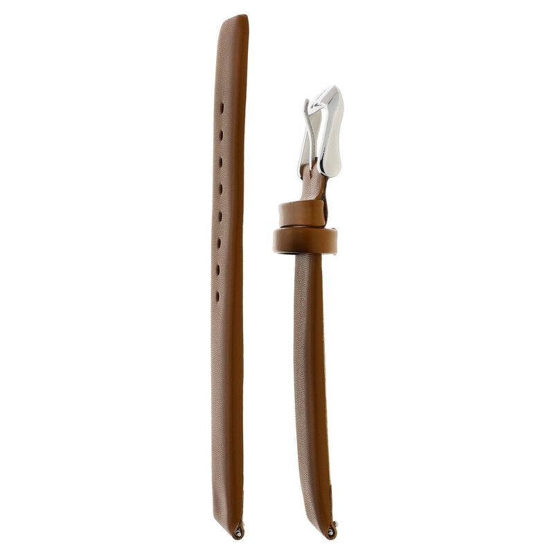 20 mm Brown Genuine Leather Strap for Men - image number 2