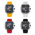 Police Quartz Chronograph Blue Dial Multicoloured Color Silicone Strap Watch For Men - image number 1