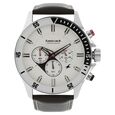 Fastrack Big Time Quartz Chronograph White Dial Leather Strap Watch for Guys - image number 0