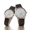 Titan Bandhan White Dial Quartz Multifunction Leather Strap watch for Couple - image number 5