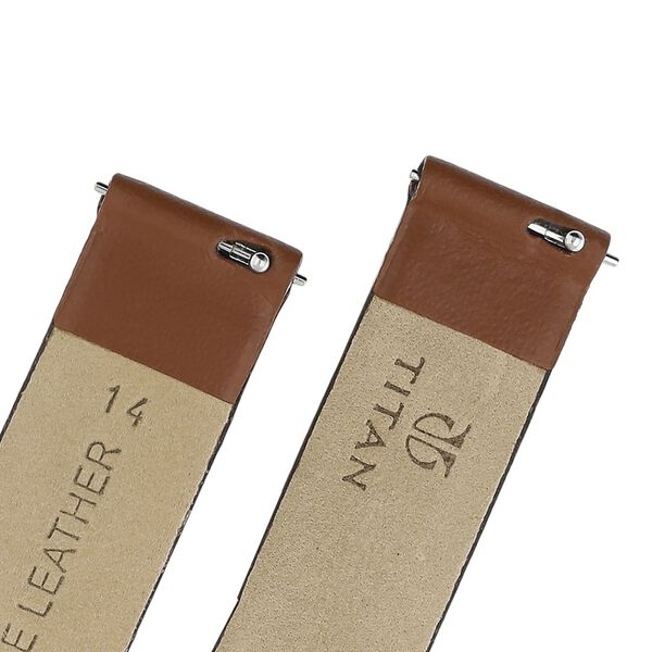 14 mm Brown Genuine Leather Strap for Women - image number 4