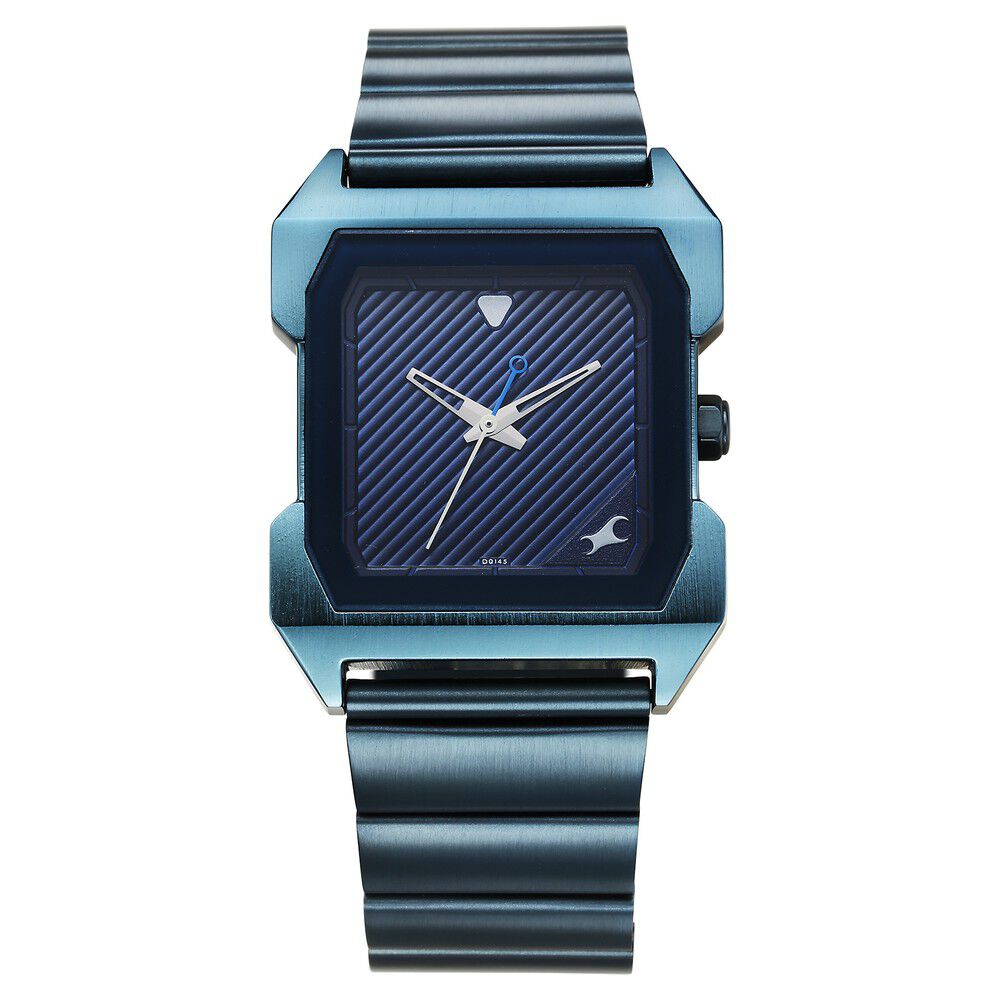 Buy Online Fastrack Pulse Quartz Analog Blue Dial With Blue Stainless steel Strap Watch for Guys 1474qm01 Titan