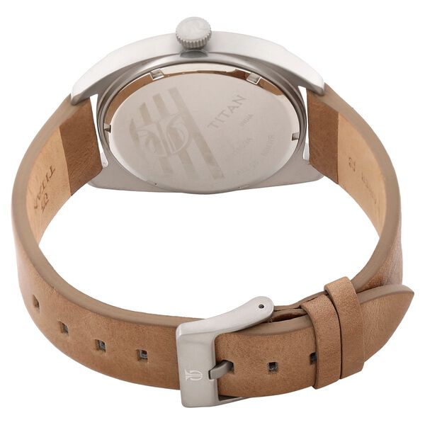 Titan Analog Grey Dial Quartz Leather Strap watch for Men - image number 3