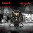 Police Batman Multifunction Black Dial Black Silicone Strap Watch For Men - image number 0