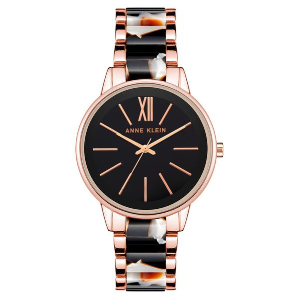 Anne Klein Quartz Analog Black Dial Metal Strap Watch for Women - image number 0