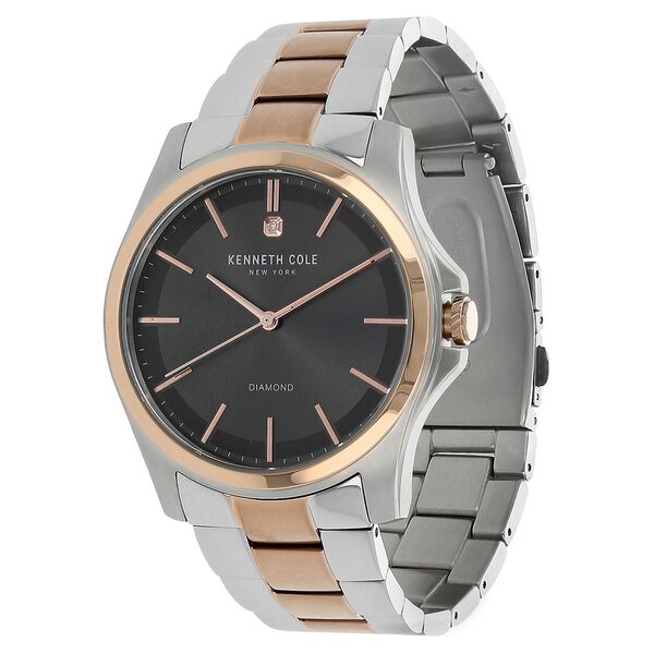 Kenneth Cole Quartz Analog Grey Dial Stainless Steel Strap Watch for Men - image number 1