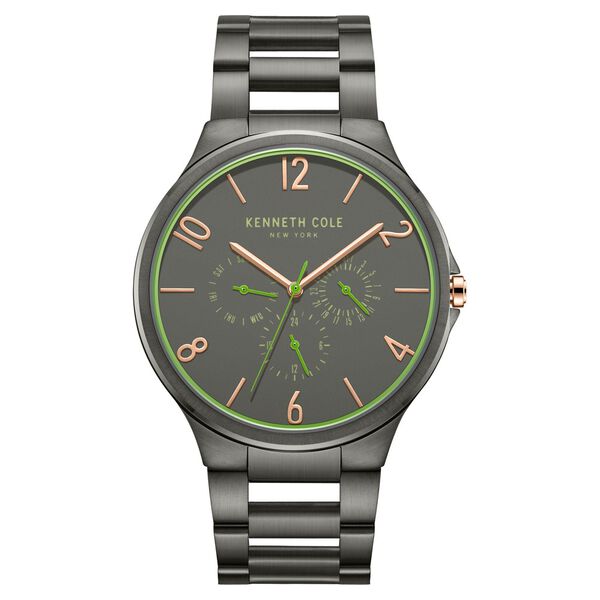 Kenneth Cole Quartz Multifunction Green Dial Stainless Steel Strap Watch for Men - image number 0