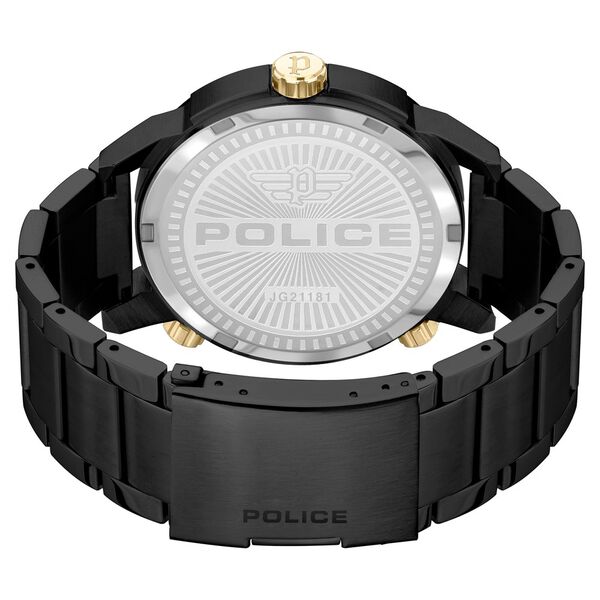 Police Quartz Multifunction Golden Dial Stainless Steel Strap Watch for Men - image number 2