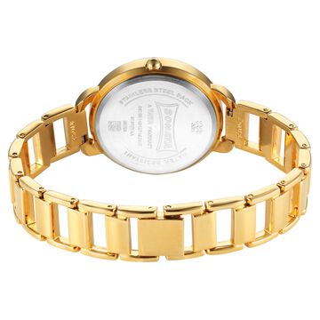 Sonata Wedding Quartz Analog Champagne Dial Metal Strap Watch for Women