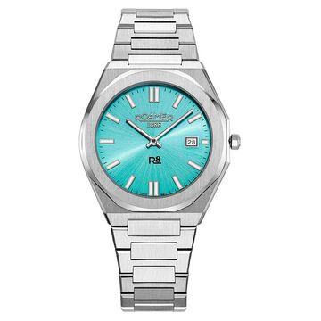 Roamer Quartz Analog with Date Blue Dial Silver Stainless Steel Strap Watch For Men