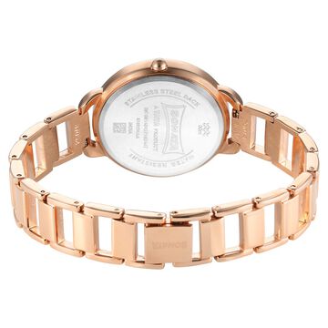 Sonata Wedding Quartz Analog Pink Dial Metal Strap Watch for Women