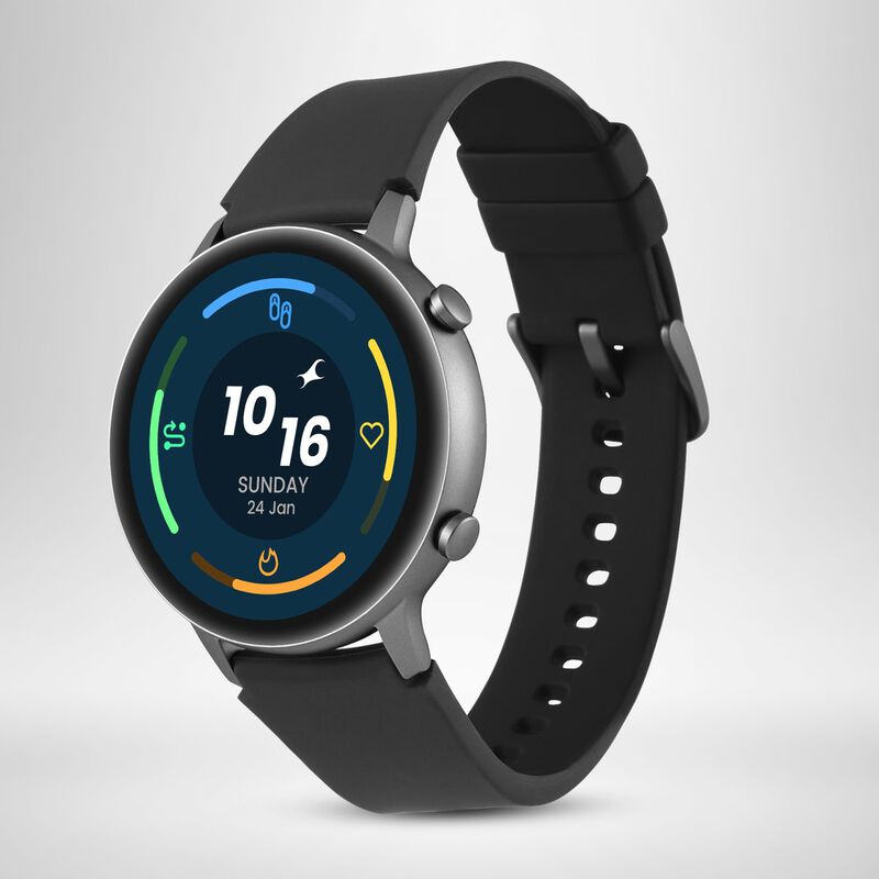 Fastrack Reflex Play+ Black: Intuitive Health & BT Calling Smartwatch - image number 2