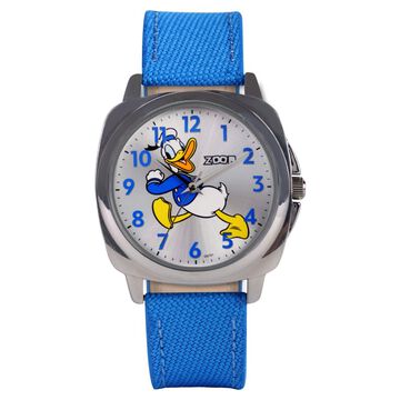 Zoop Disney Donald Duck Analog Watch with Silver Dial & Blue Strap for Boys Kids, from House of Titan
