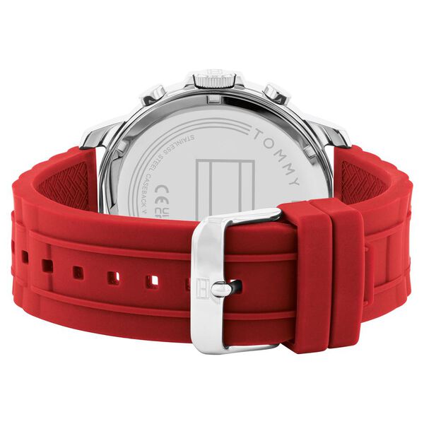 Tommy Hilfiger Quartz Multifunction Grey Dial Silicone Strap Watch for Men - image number 2