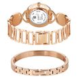 Titan Raga Power Pearls Quartz Analog Mother of Pearl Dial Rose Gold Metal Strap Watch For Women - image number 4