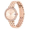Tommy Hilfiger Quartz Analog Rose Gold Dial Rose Gold Stainless Steel Strap Watch for Women - image number 1