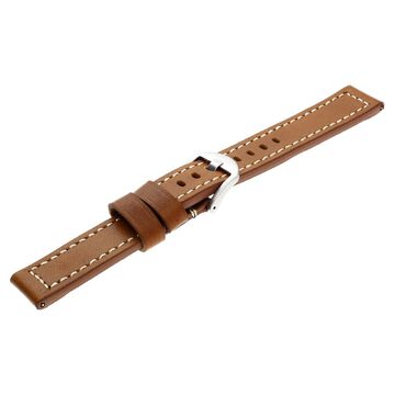 20 mm Brown Genuine Leather Straps for Men