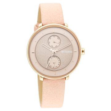 Titan Pastel Dreams Brown Dial Analog Leather Strap watch for Women