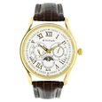 Titan Quartz Multifunction White Dial Leather Strap Watch for Men - image number 0