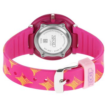 Zoop By Titan Fruit Story Quartz Analog Pink Dial Plastic Strap Watch For Kids