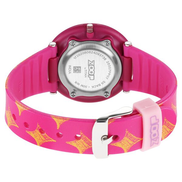 Zoop By Titan Fruit Story Quartz Analog Pink Dial Plastic Strap Watch For Kids - image number 5