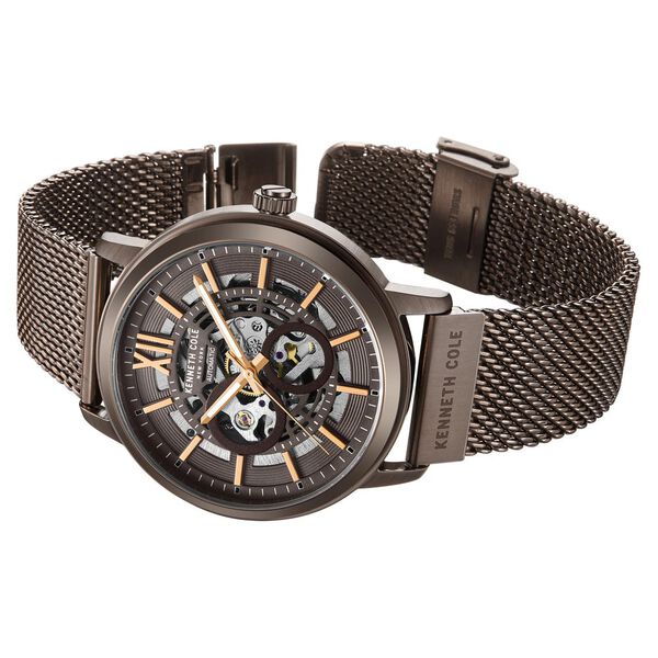 Kenneth Cole Automatic Brown Dial Brown Stainless Steel Strap Watch For Men - image number 2