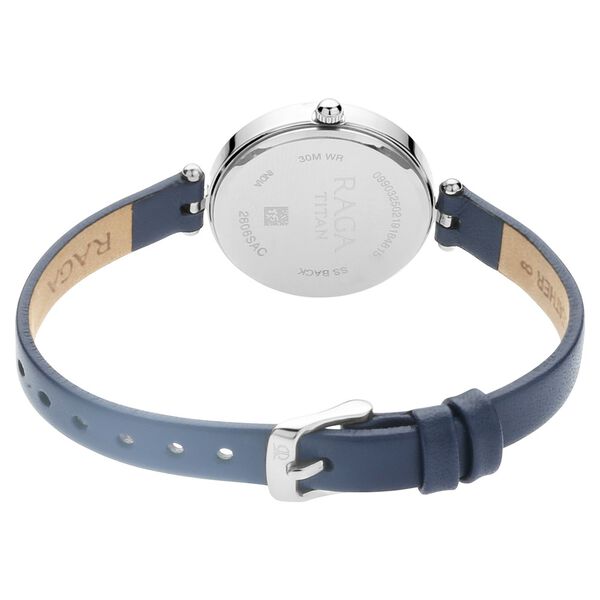 Titan Raga Viva Grey Dial Analog Leather Strap Watch for Women - image number 3