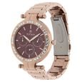 Titan Quartz Multifunction Red Dial Stainless Steel Strap Watch for Women - image number 1
