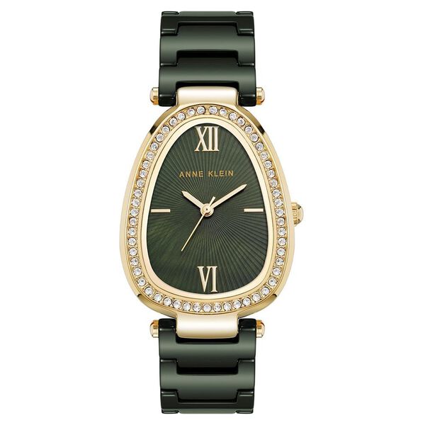 Anne Klein Quartz Analog Green Dial Green Ceramic Strap Watch For Women - image number 0