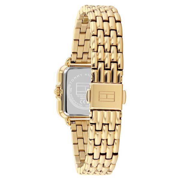 Tommy Hilfiger Quartz Analog Green Dial Golden Stainless Steel Strap Watch For Women - image number 2